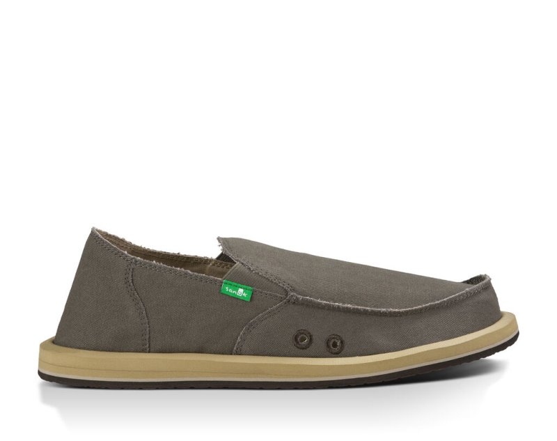 Sanuk Vagabond Men\'s Shoes Khaki | Canada 204JPQ